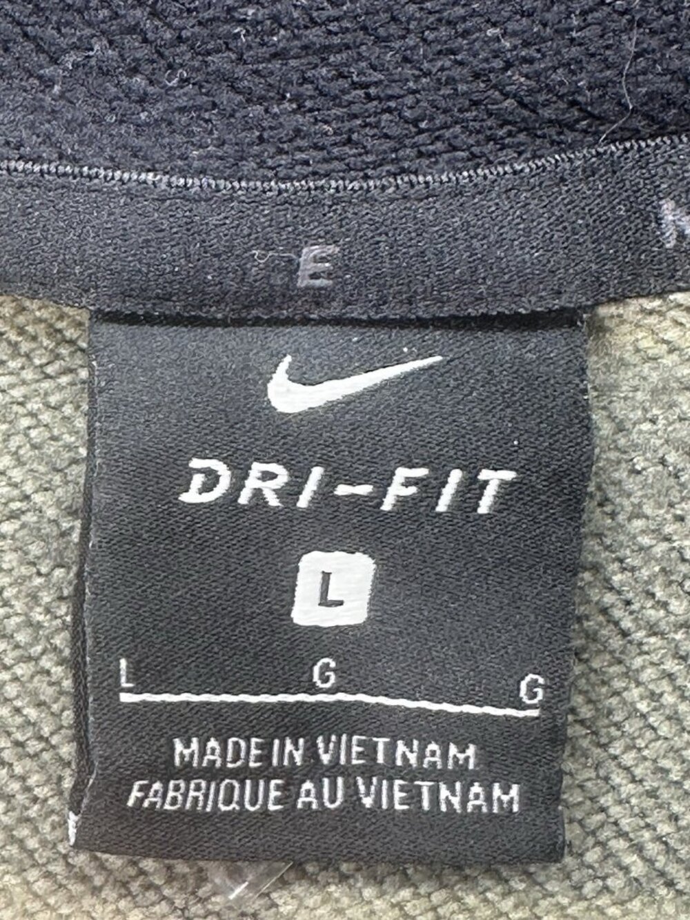 NIKE DRIFIT Mens Black & Camo‎ Pullover Hoodie Long Sleeve Sweatshirt Size L - Picture 8 of 10